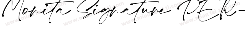 Monita Signature PER字体转换